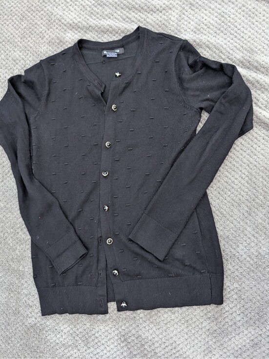 Select & Trend Sweaters - Select & Trend Women's Black Button Up Cardigan Sweater Size Small